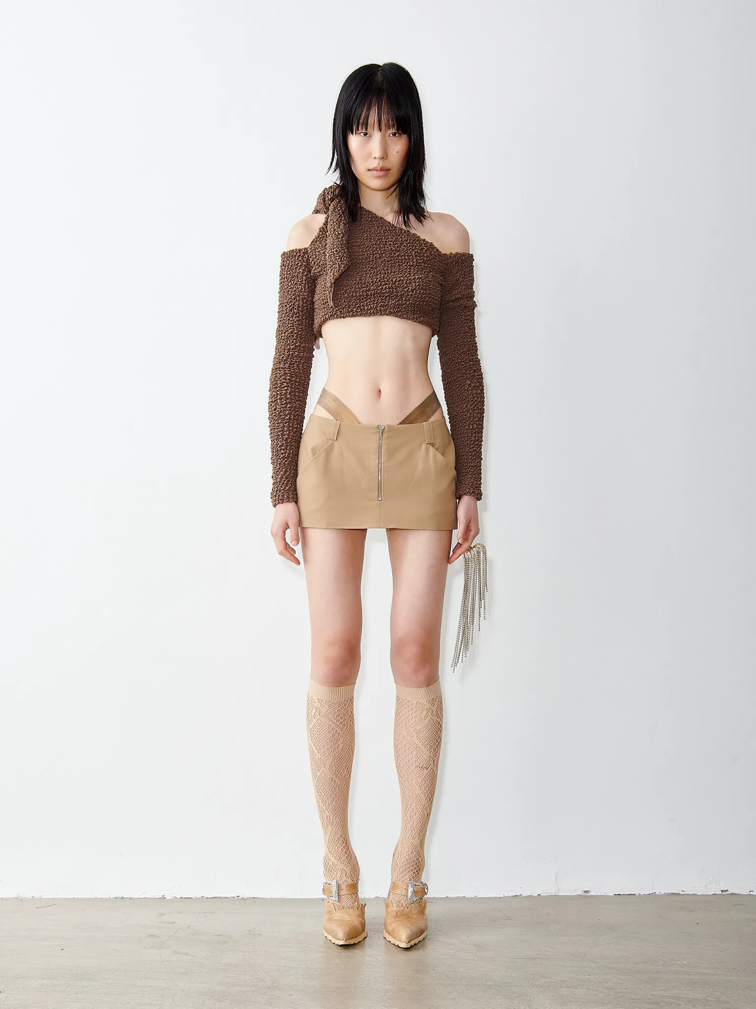 Alba Mini Skirt Camel<Poster Girl New