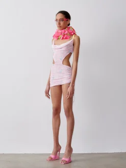 Amber Dress Pink Gingham<Poster Girl Online