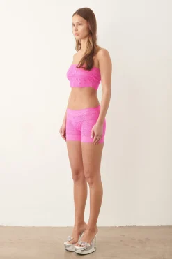 Ava Lace Shorts Harlot Pink<Poster Girl Discount
