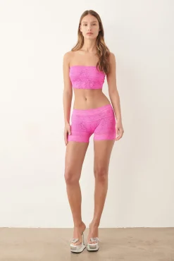 Ava Top Lace Harlot Pink<Poster Girl Clearance