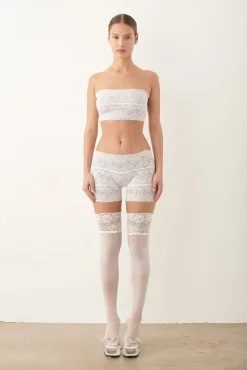 Ava Top Lace Virgin White<Poster Girl New