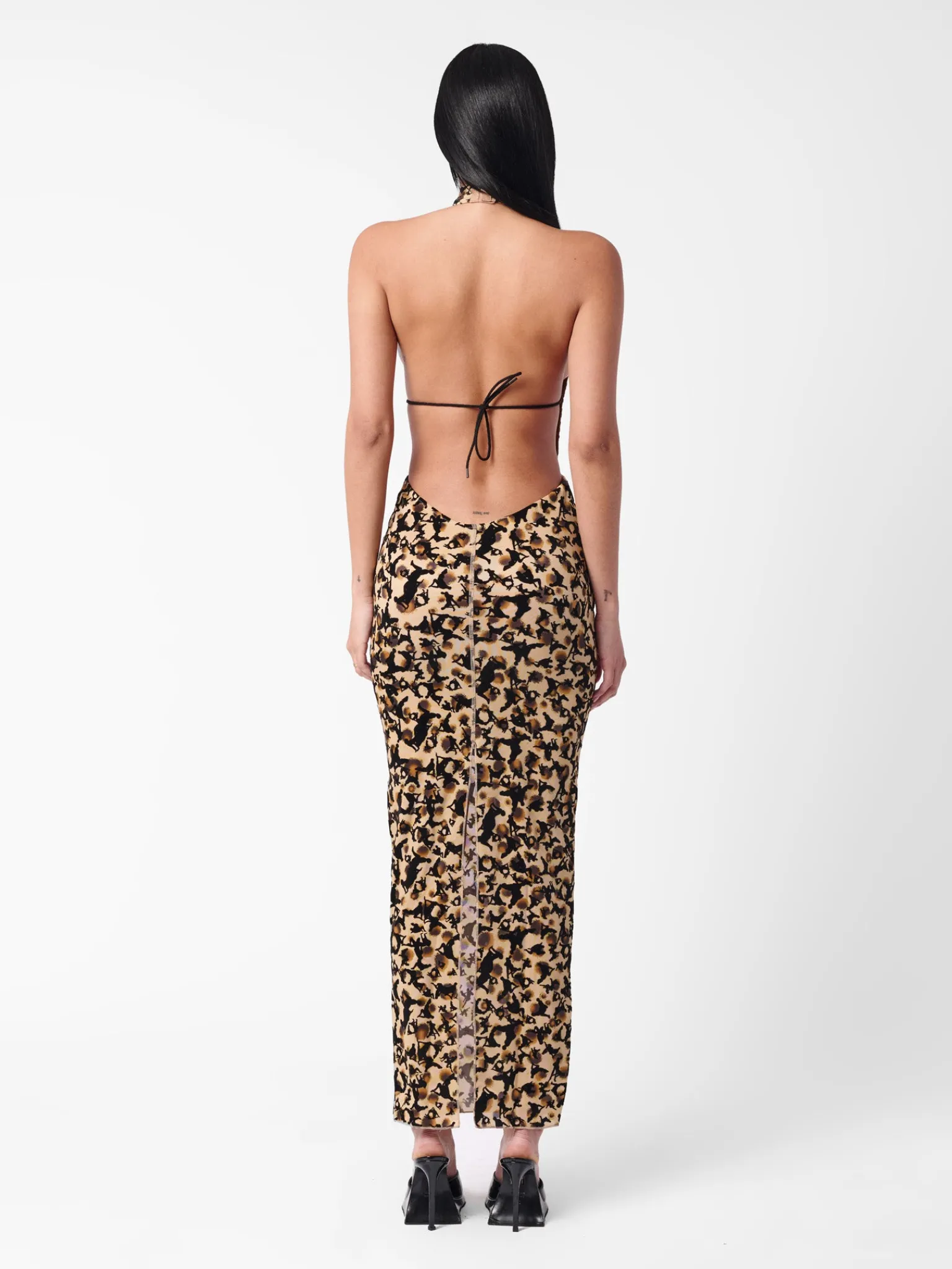 Bare Dress Beige Leopard Print<Poster Girl Sale