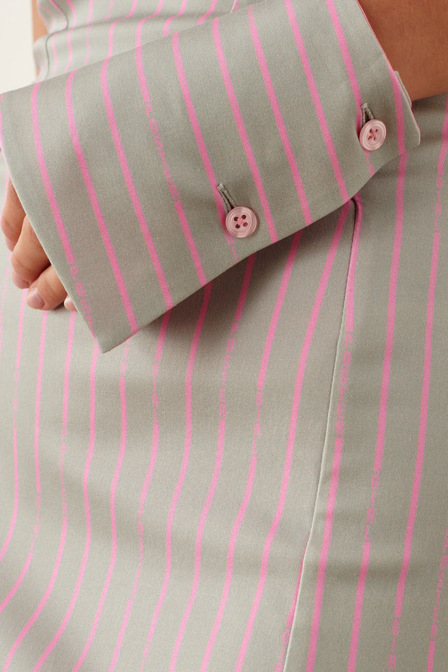Blake Dress Grey/Pink Pinstripe<Poster Girl Sale