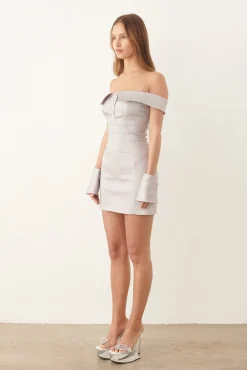 Blake Dress Grey/Pink Pinstripe<Poster Girl Sale