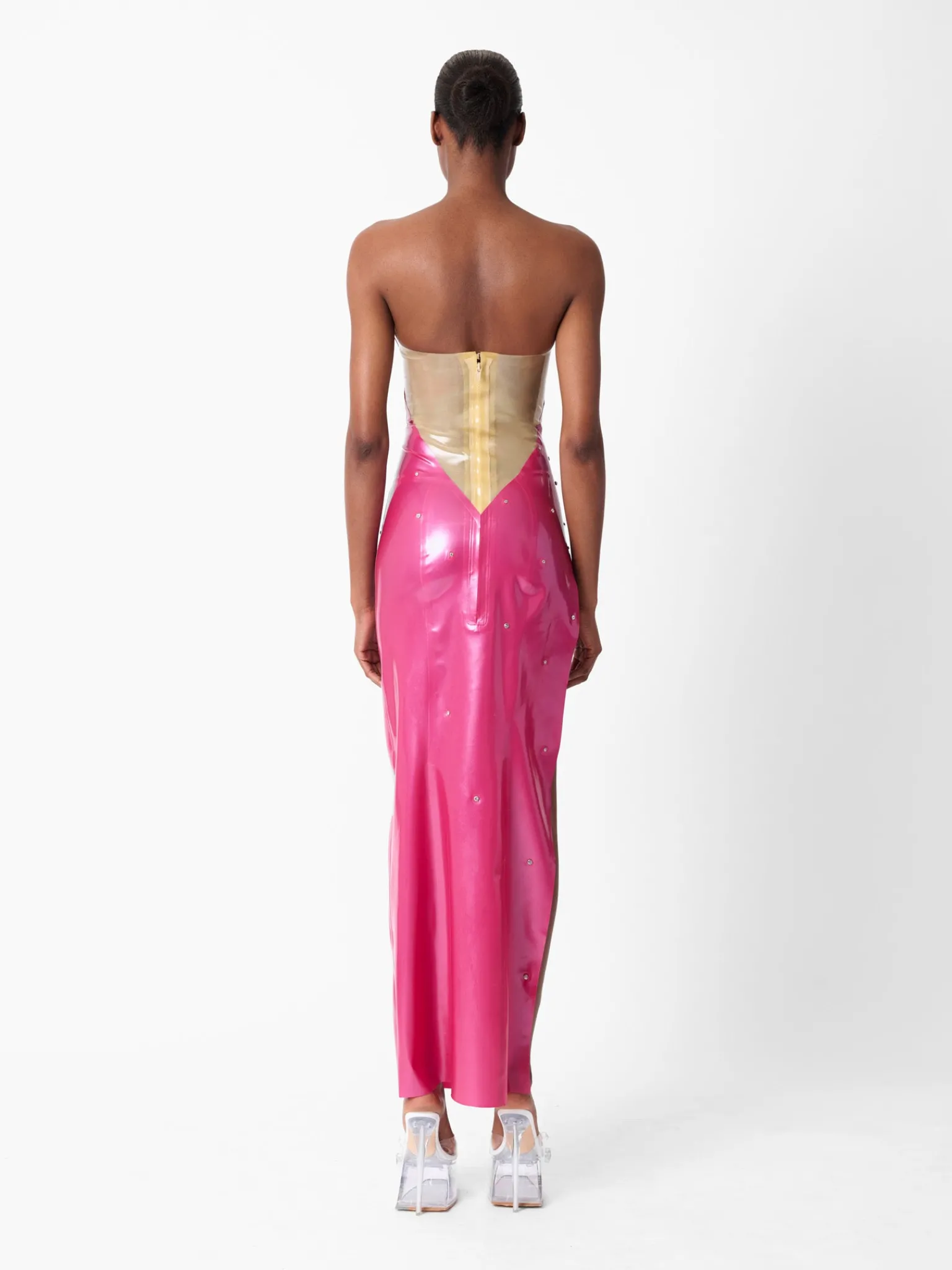 Bunny Latex Maxi Dress<Poster Girl New