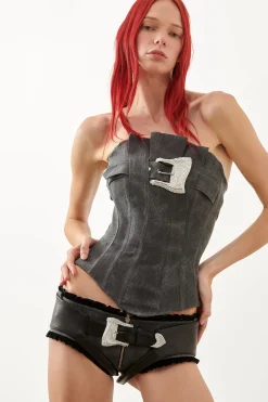 Calamity Corset Black Canvas<Poster Girl Outlet