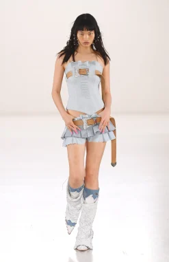 Calamity Corset Coastal Fog<Poster Girl New
