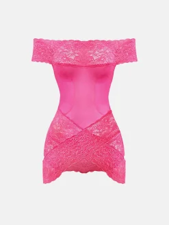 Charm Romper Harlot Pink<Poster Girl Sale