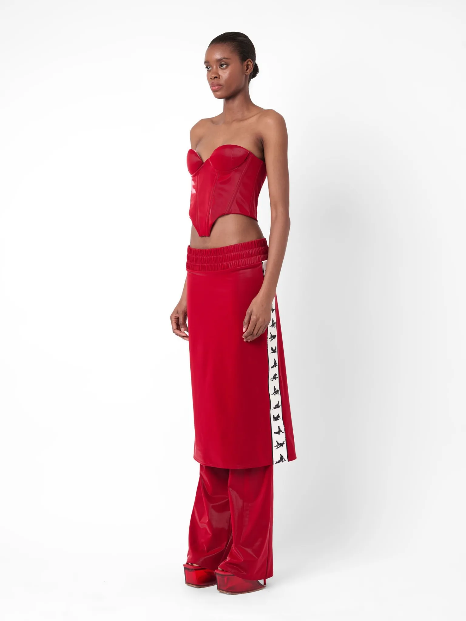 Coleen Corset Red<Poster Girl