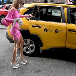 Davina Sleeved Romper Harlot Pink<Poster Girl Online
