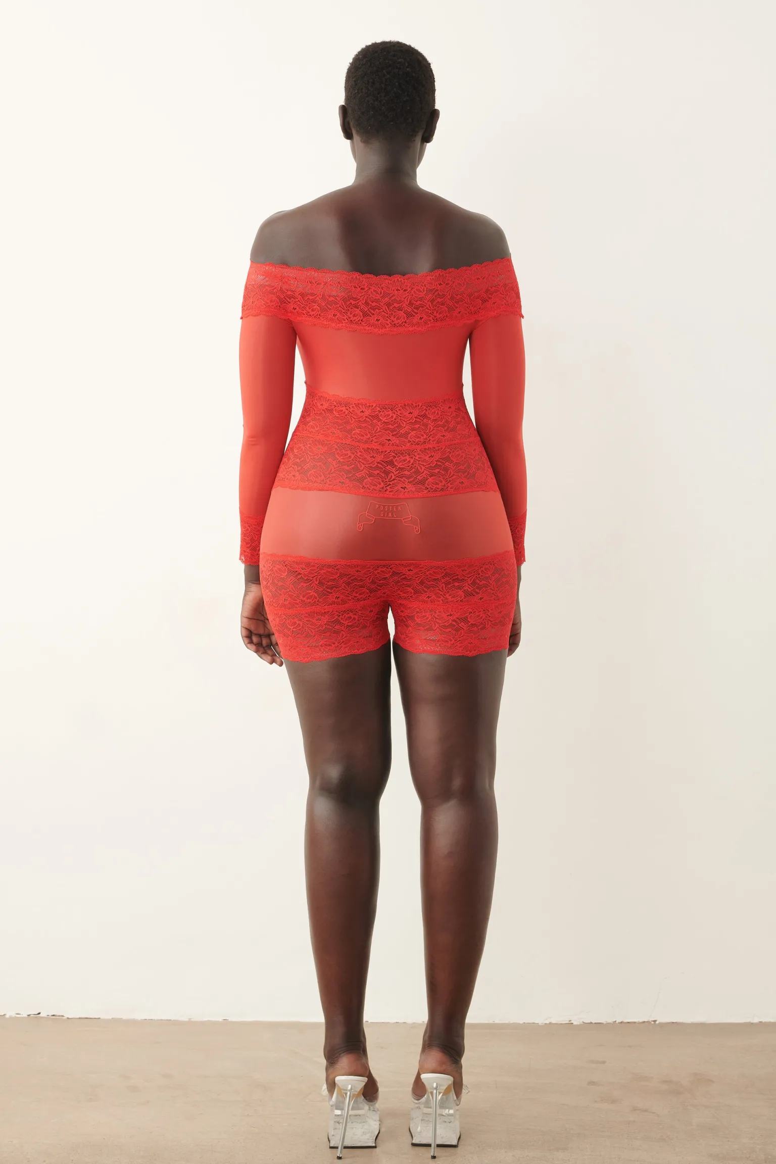 Davina Sleeved Romper Vixen Red<Poster Girl Clearance