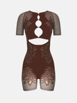 Dinero Playsuit Old Money Brown<Poster Girl Sale