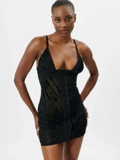 Doll Dress Black Zebra Print<Poster Girl Hot