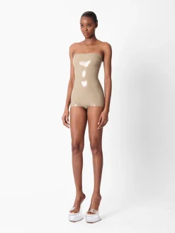 Downtown Latex Playsuit<Poster Girl Online