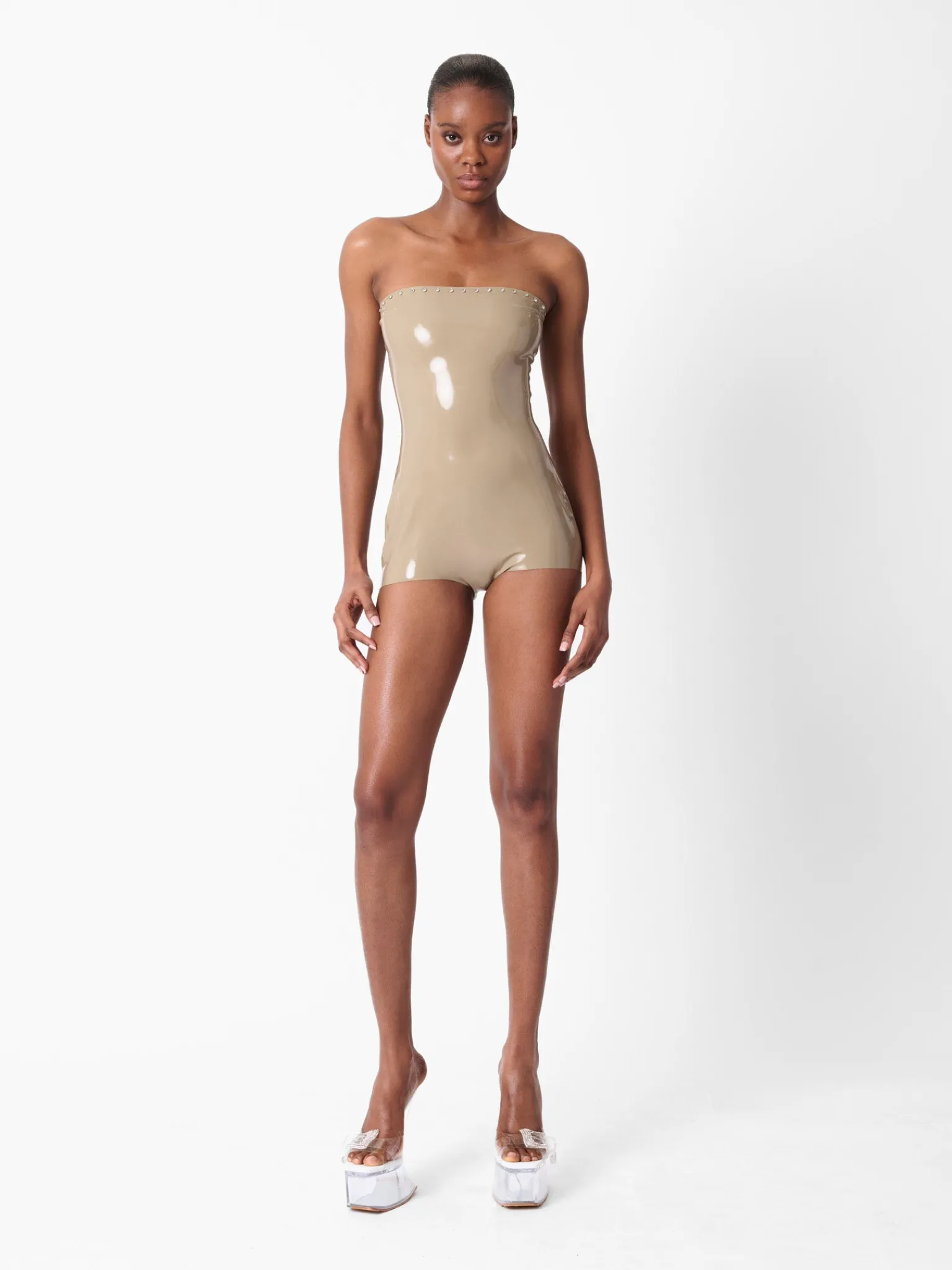 Downtown Latex Playsuit<Poster Girl Online