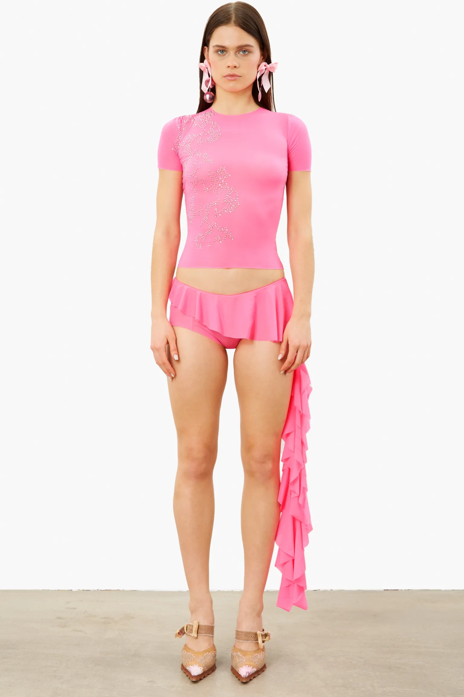 Elle Mini Shorts Pink Texas<Poster Girl Clearance