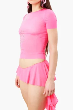 Elle Mini Shorts Pink Texas<Poster Girl Clearance