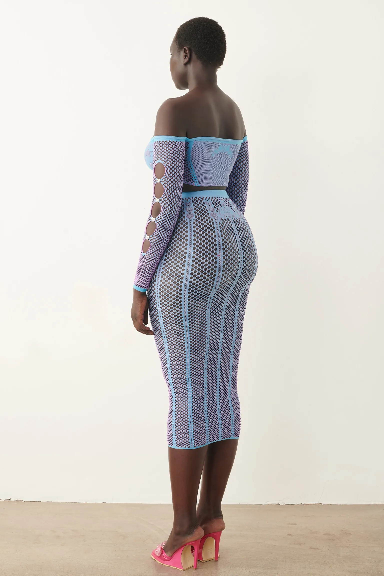 Fortune Skirt Crypto Blue<Poster Girl Sale