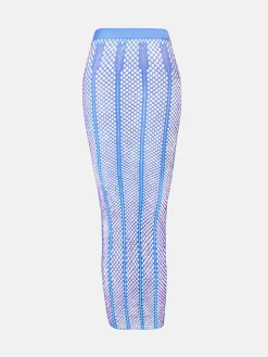 Fortune Skirt Crypto Blue<Poster Girl Sale
