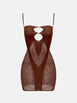 Gisele Dress Old Money Brown<Poster Girl Outlet