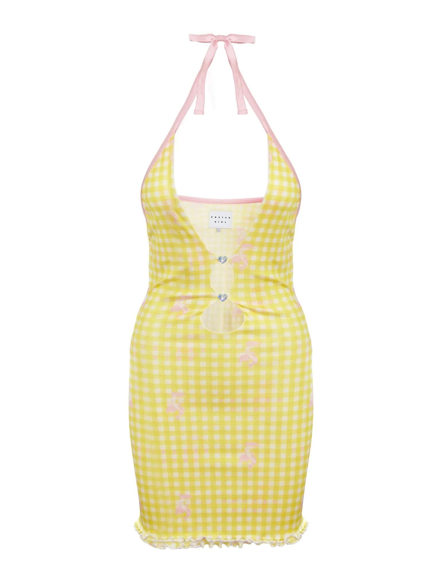 Gretchen Mini Dress Sunshine Gingham<Poster Girl New