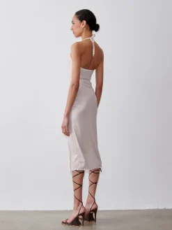 Heather Midi Dress Pumice Stone<Poster Girl Sale