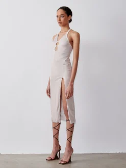 Heather Midi Dress Pumice Stone<Poster Girl Sale