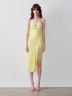Heather Midi Dress Sunshine Gingham<Poster Girl Best