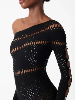 Ivy Long Rhinestone Jumpsuit<Poster Girl New