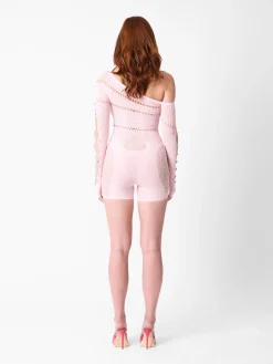 Ivy Rhinestone Jumpsuit Rose Quartz<Poster Girl Best