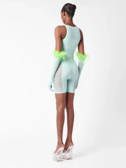 Jetta Jumpsuit x Gwenevere Gloves Set Soft Turquoise<Poster Girl