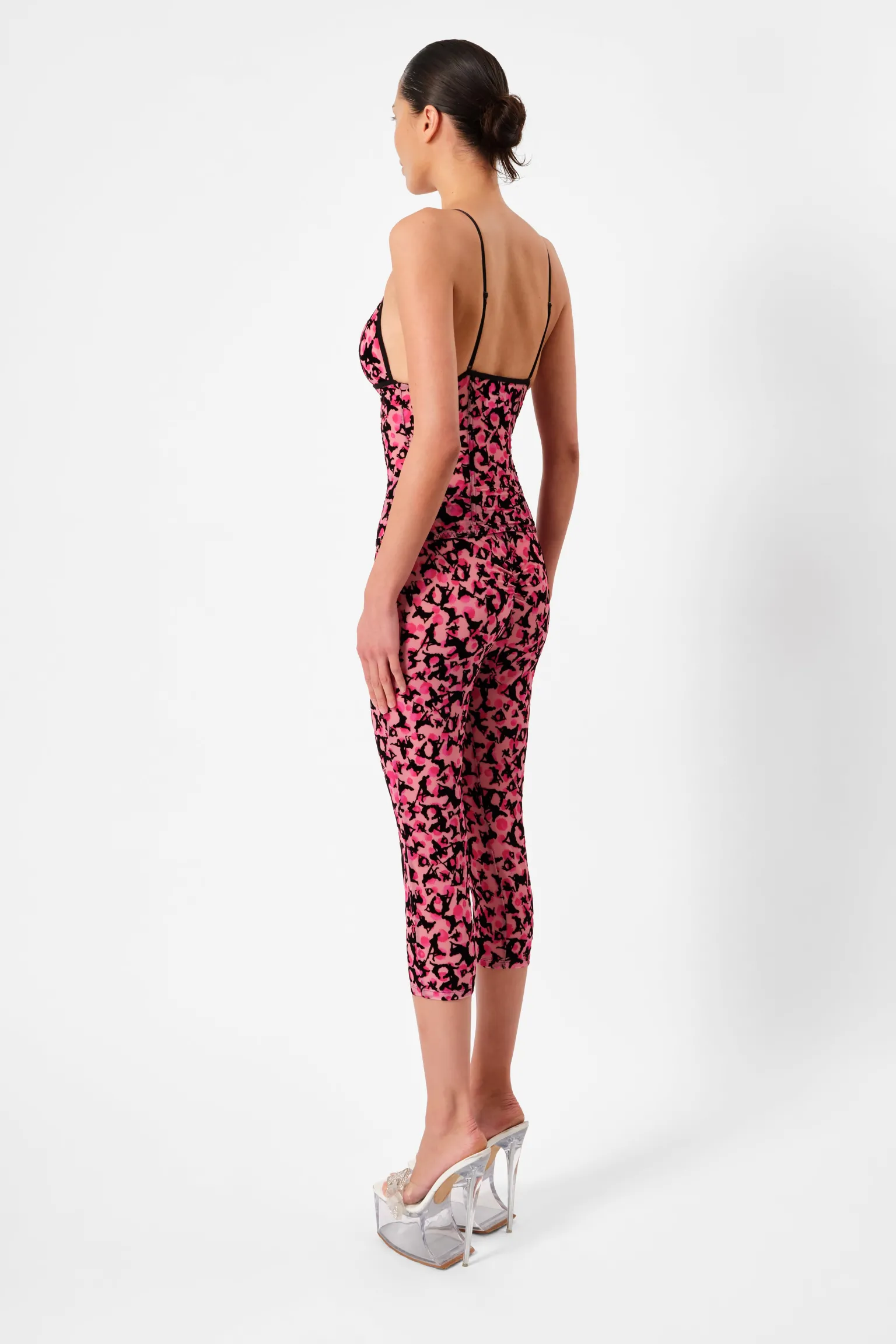 Knockout Capris Pink Leopard Print<Poster Girl Outlet
