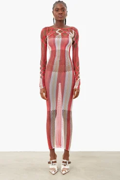 Koral Maxi Dress Burgundy Stripe<Poster Girl Best