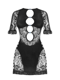 Miranda Dress in Jet Black Floral<Poster Girl New