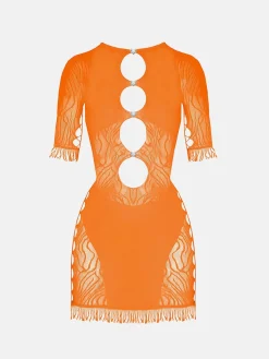 Miranda Dress Tangerine<Poster Girl