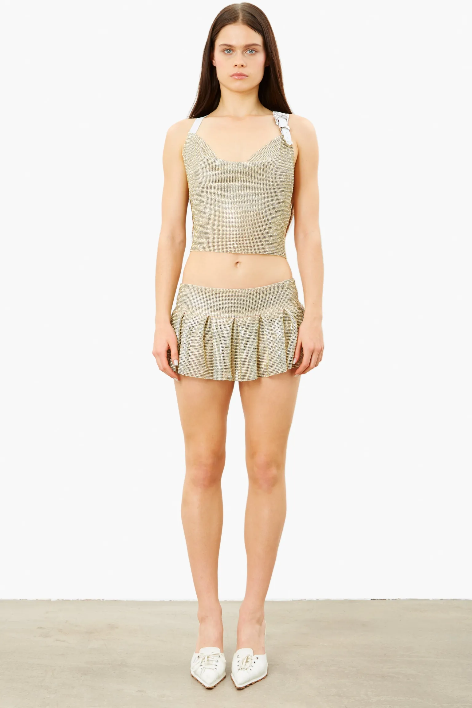 Penny Pleated Micro Skirt Lemon Haze<Poster Girl Sale