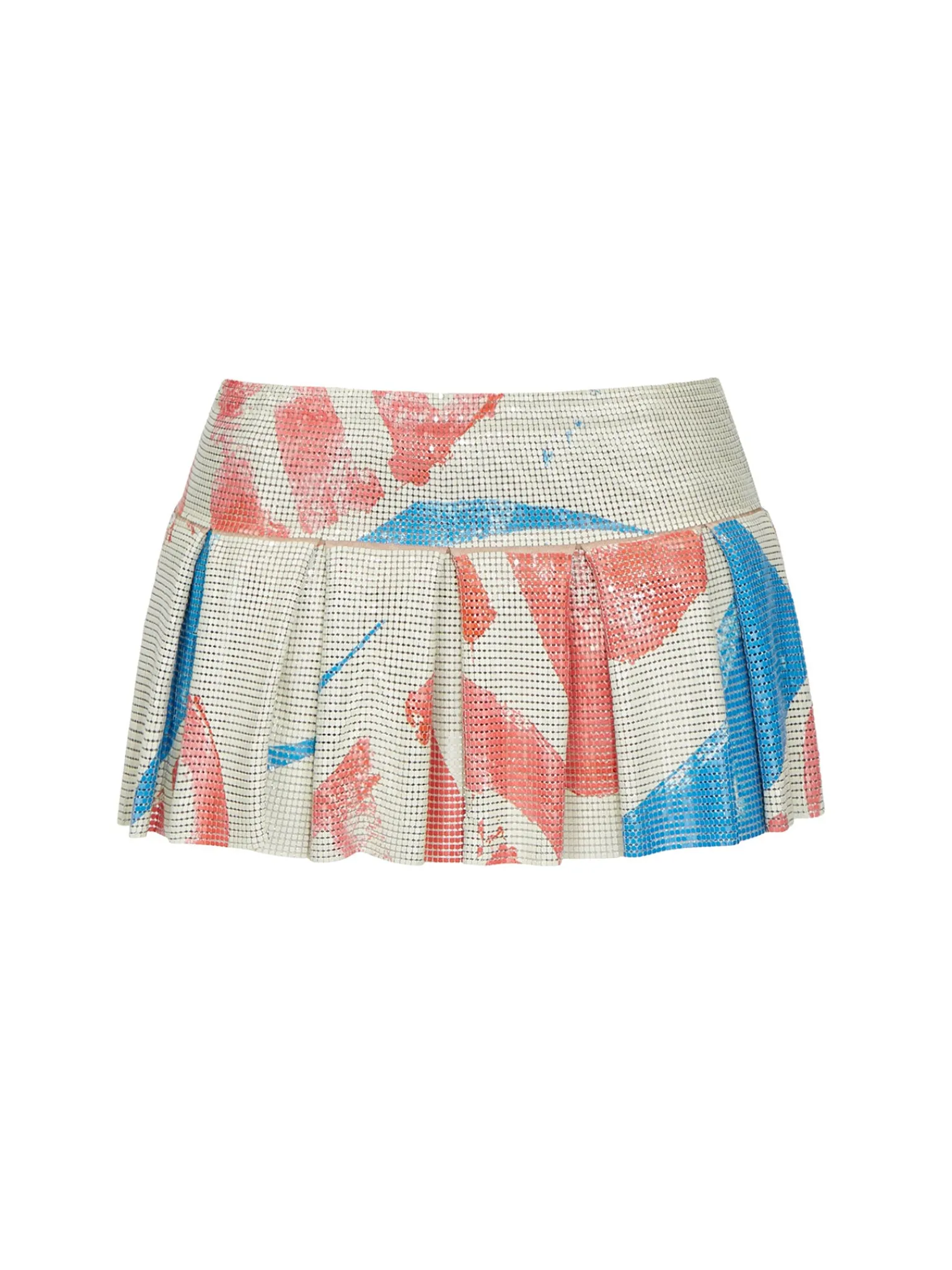 Penny Pleated Micro Skirt Billboard Print<Poster Girl Clearance
