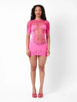 Pin Up Mini Dress Pink<Poster Girl Online