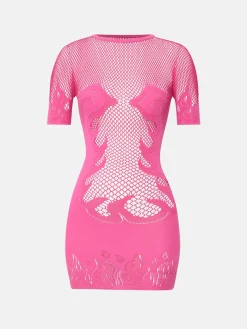 Pin Up Mini Dress Pink<Poster Girl Online