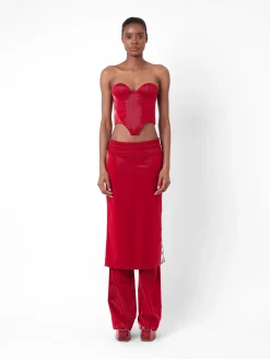 Premier Trouser Skirt Red<Poster Girl Hot