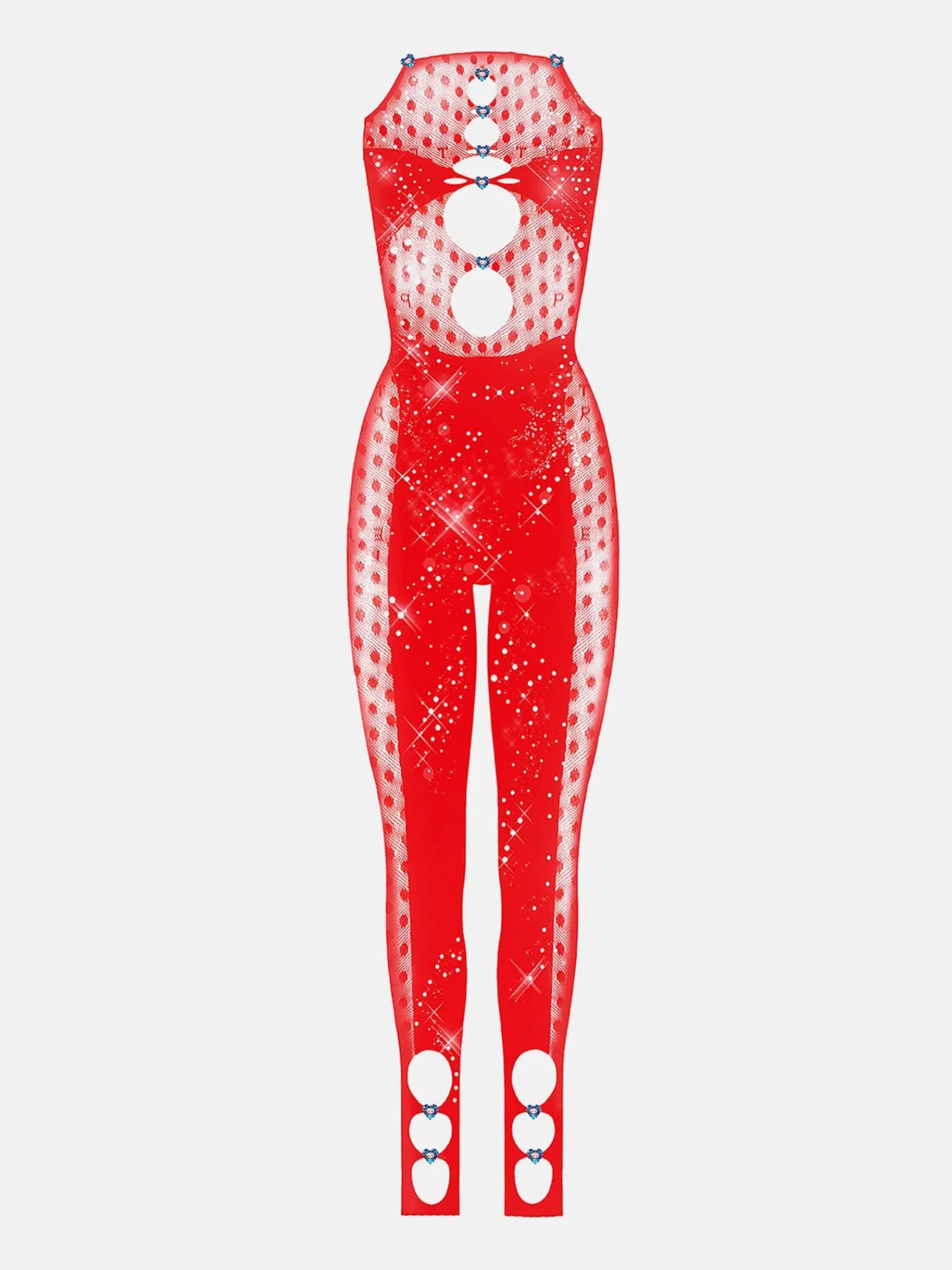 Rhinestoned Janice Jumpsuit<Poster Girl Clearance