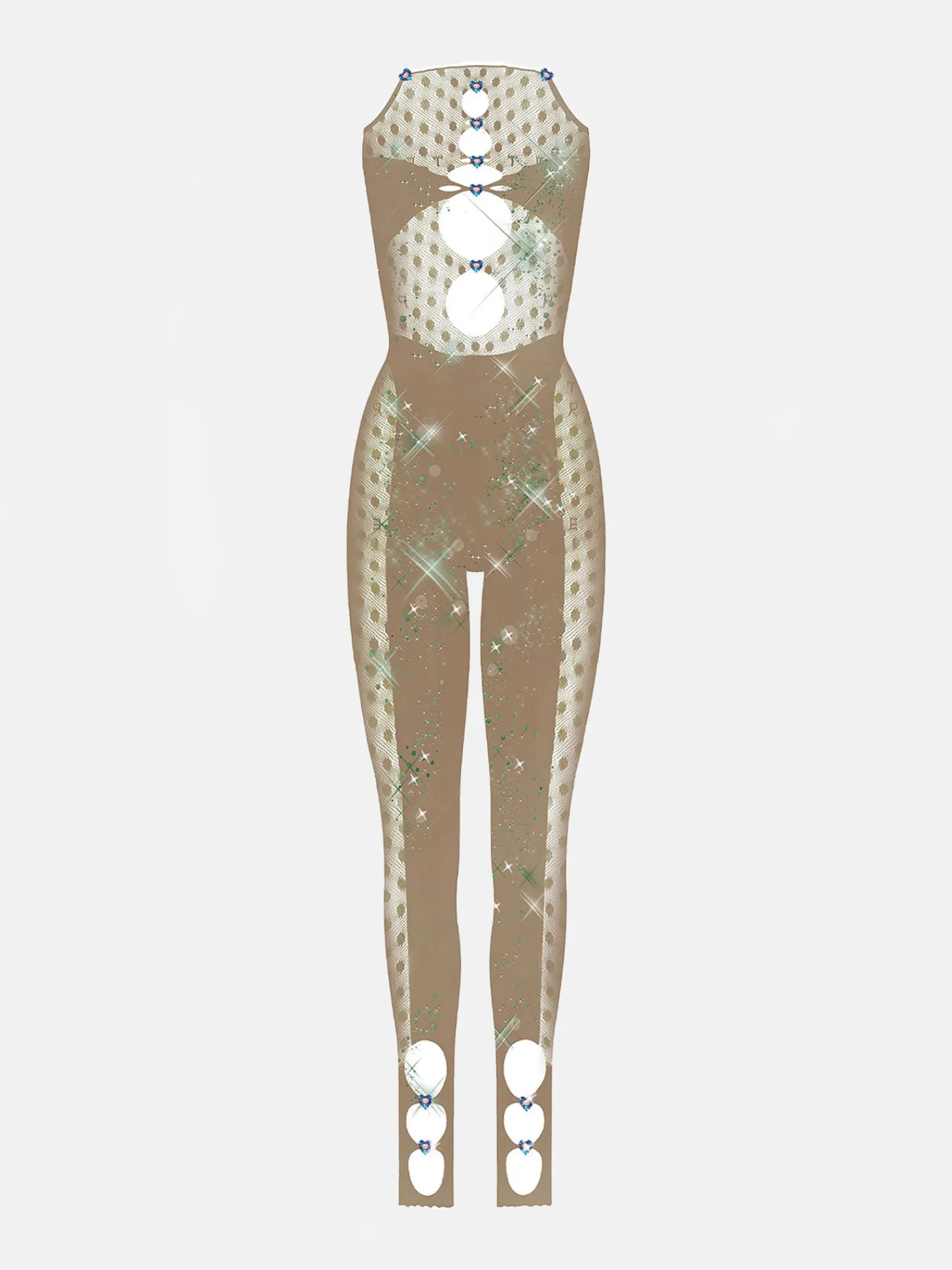 Rhinestoned Janice Jumpsuit<Poster Girl Best