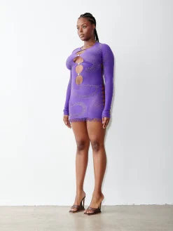 Rhinestoned Miranda Dress<Poster Girl Sale
