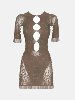 Rhinestoned Miranda Dress<Poster Girl Outlet