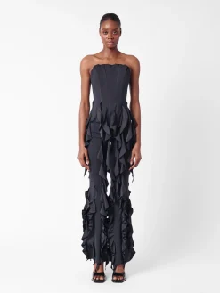 Rhonda Ruffle Trousers Black<Poster Girl Outlet