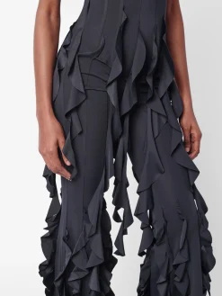 Rhonda Ruffle Trousers Black<Poster Girl Outlet