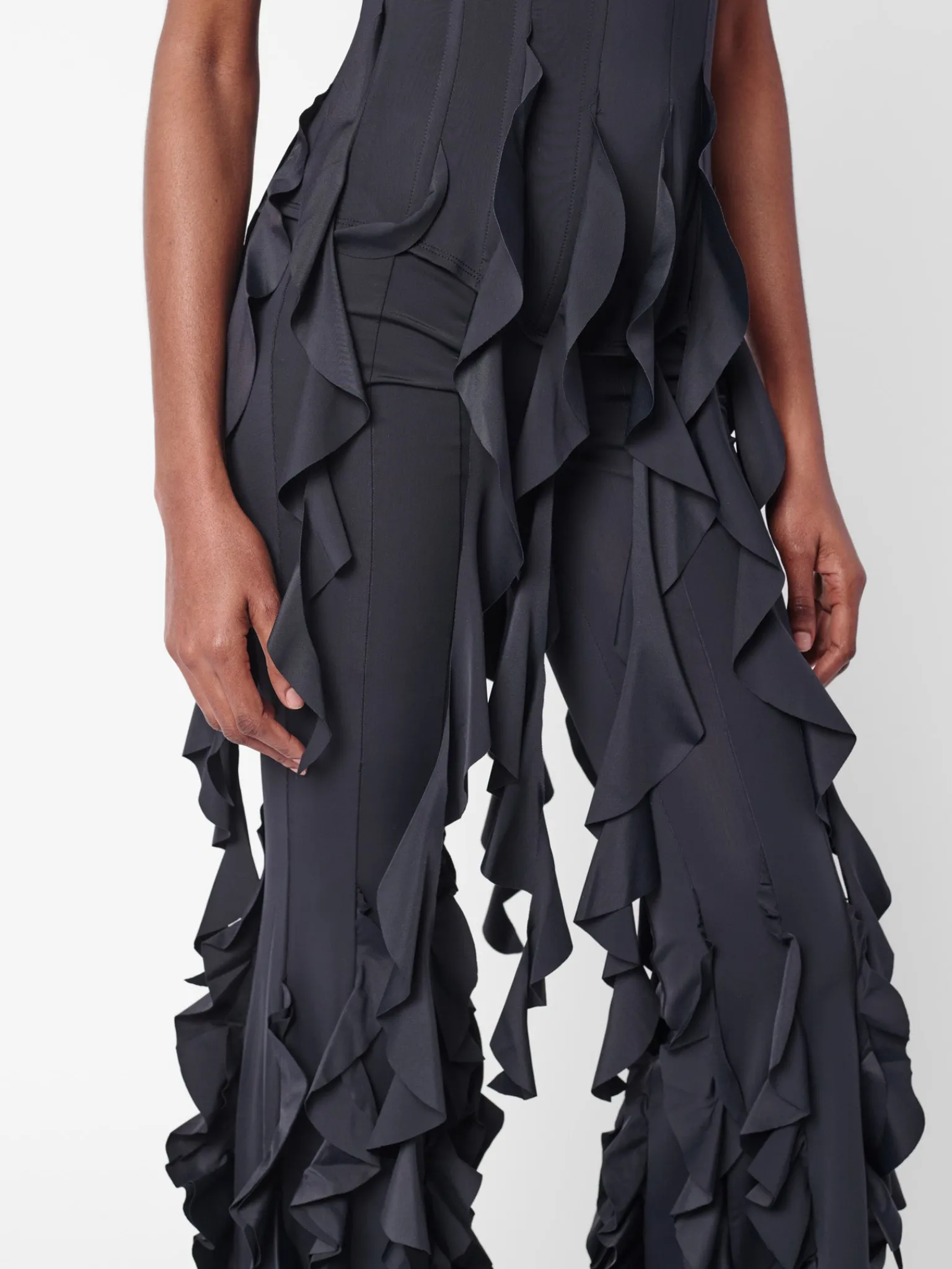 Rhonda Ruffle Trousers Black<Poster Girl Outlet