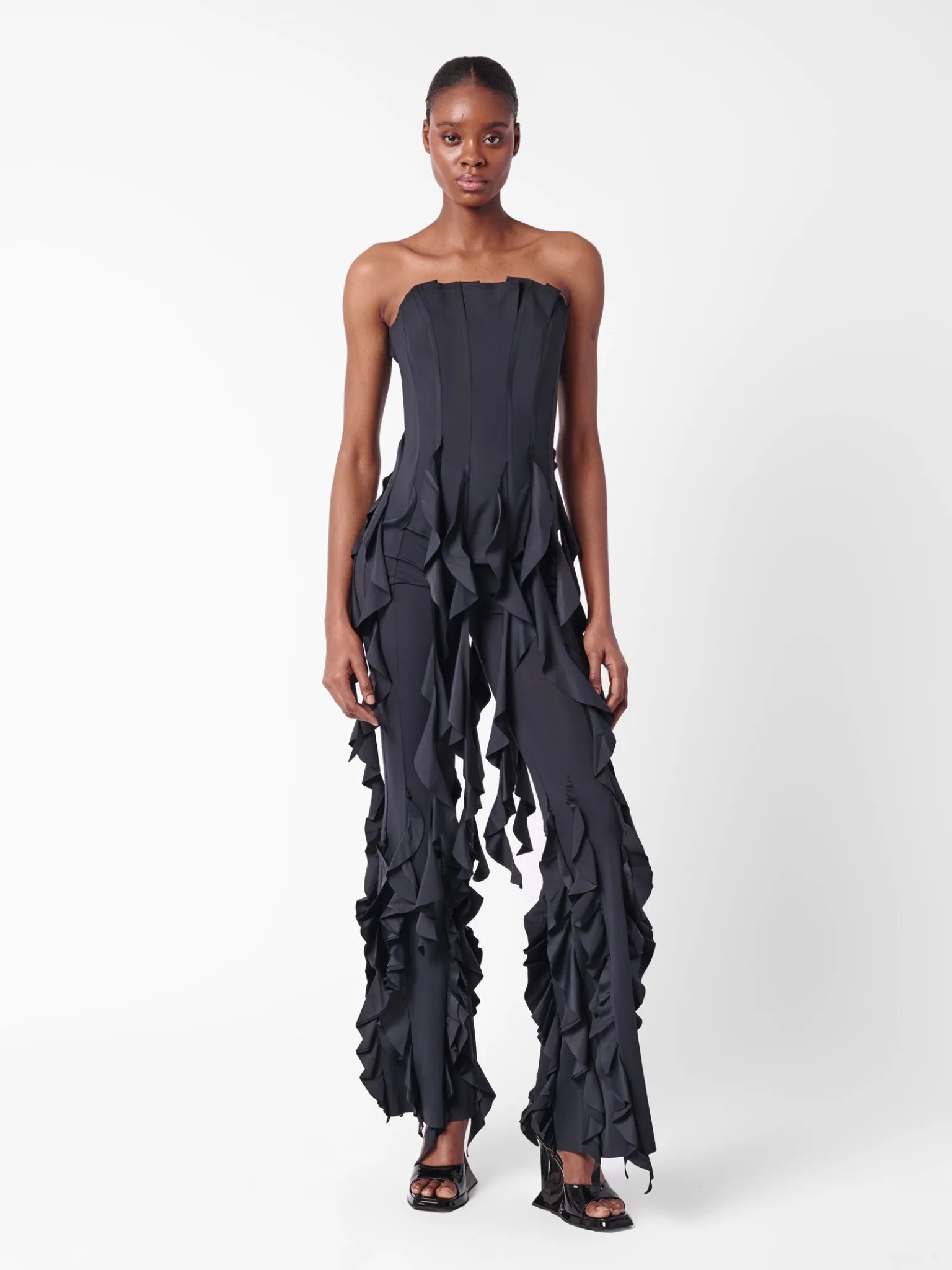Rhonda Ruffle Trousers Black<Poster Girl Outlet