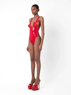 Roast Latex Bodysuit Red<Poster Girl Sale