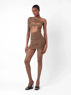 Robin Dress Kahlua Brown<Poster Girl Hot